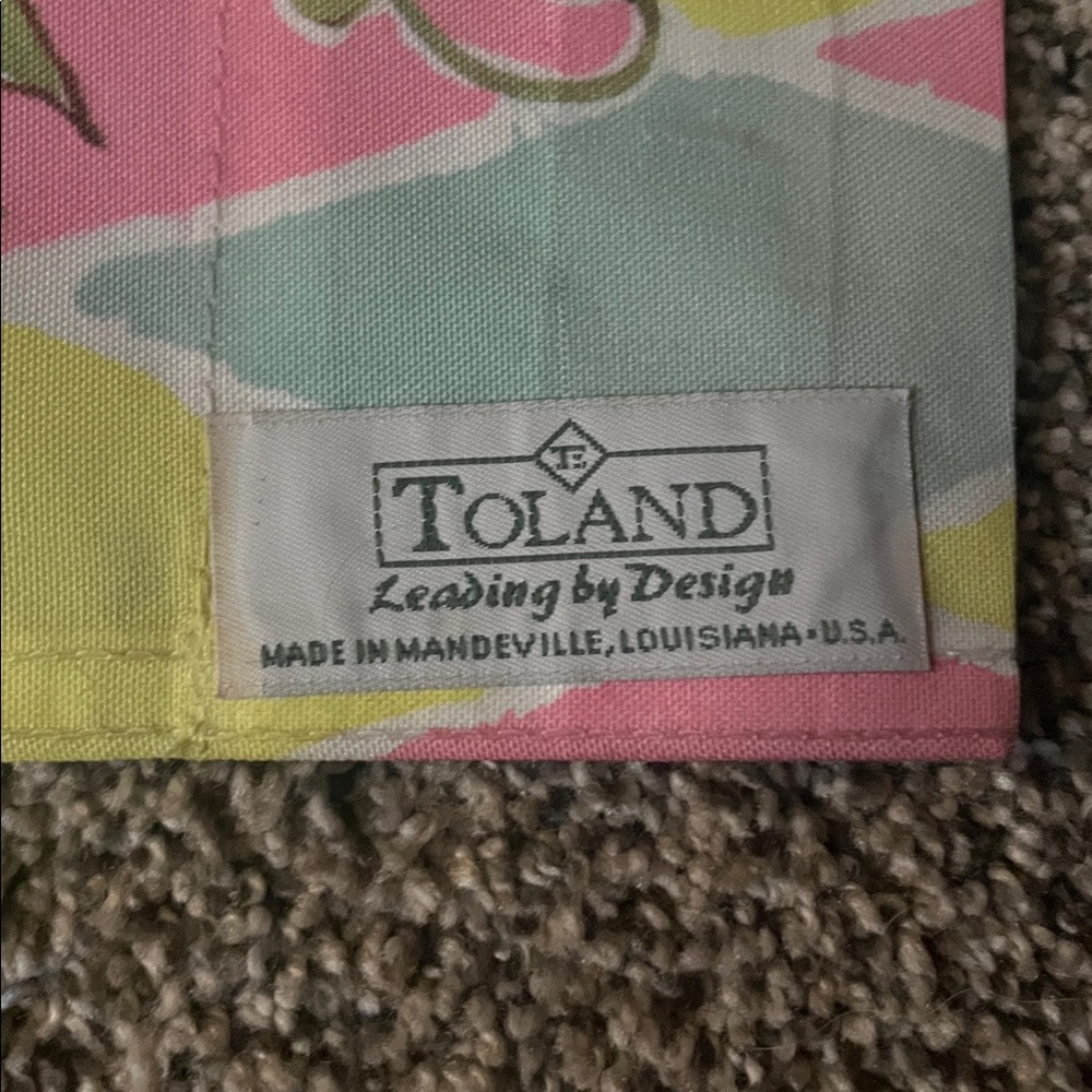 Colorful Easter Bunny Toland Flag - Picture 4 of 4